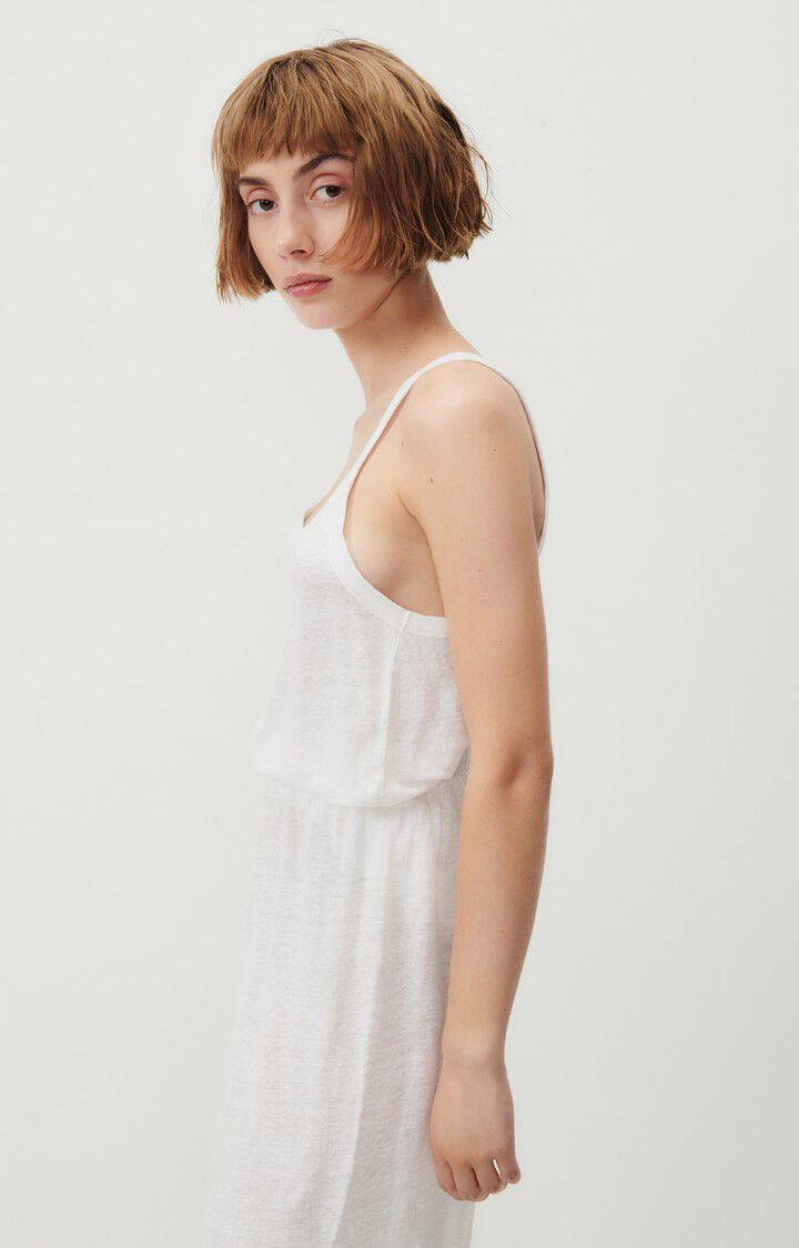american vintage Débardeur femme Pobsbury - BLANC 0 Fines bretelles Blanc - E24