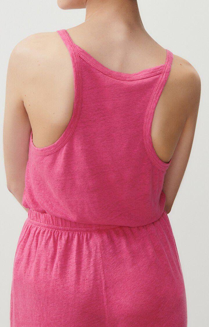 American Vintage Débardeur Femme Pobsbury - MAGENTA 0 Fines Bretelles Rose - E23