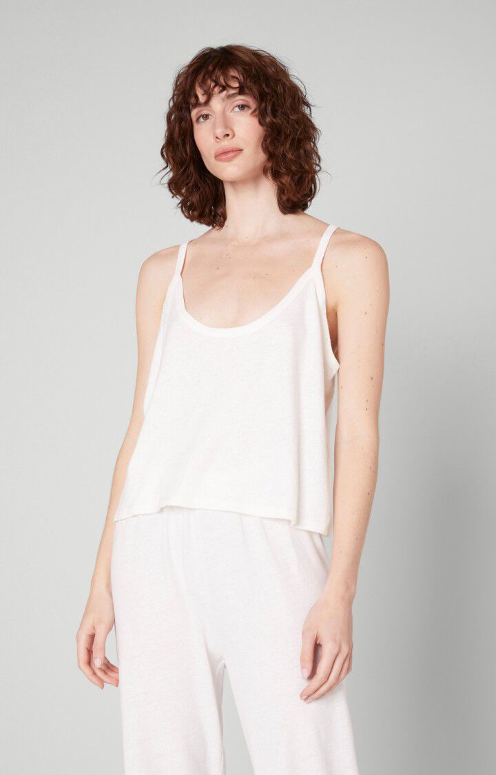 american vintage Débardeur femme Poxson - BLANC Blanc - E22