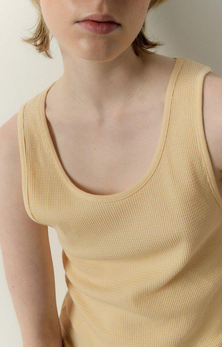 American Vintage Débardeur Femme Pumbo - BOUDOIR VINTAGE 0 Sans Manches Beige - E23
