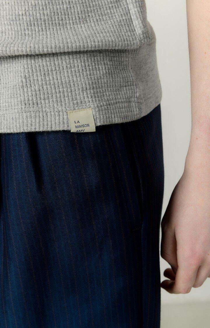 American Vintage Débardeur Femme Pumbo - GRIS CHINE 0 Sans Manches Gris - E23