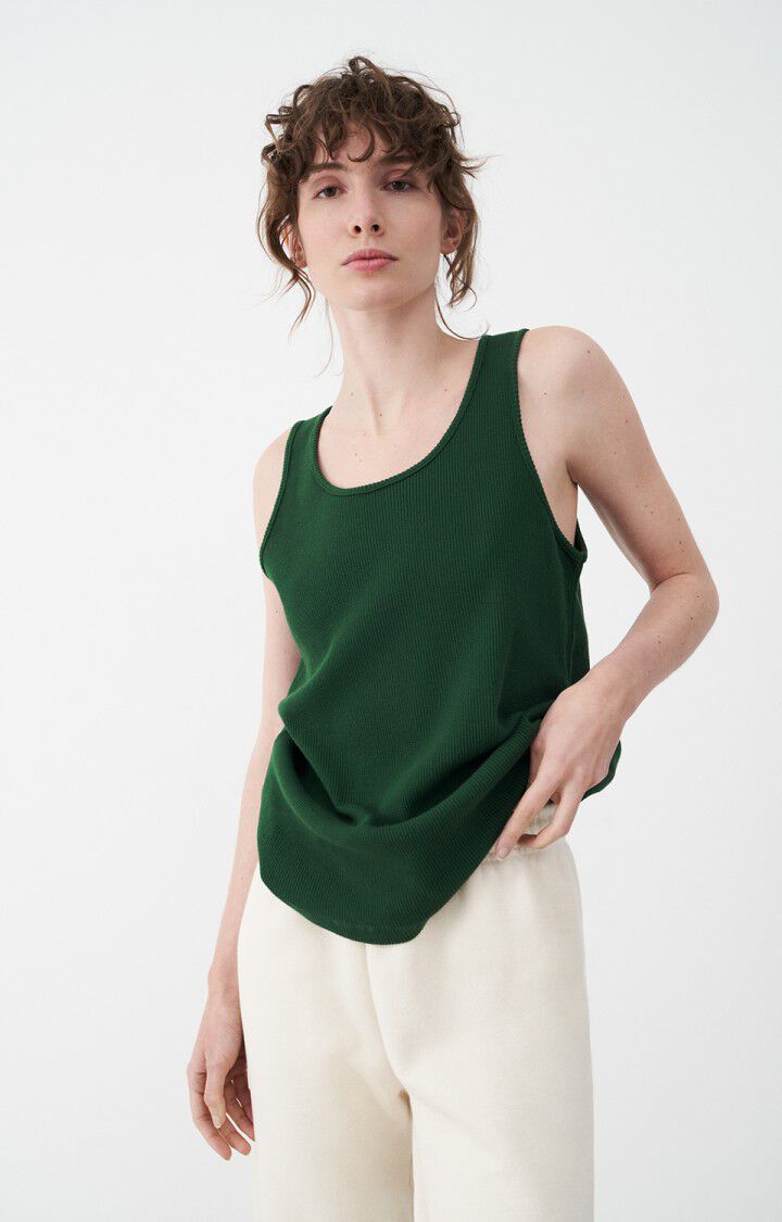 american vintage Débardeur femme Ropindale - ANETH 0 Sans manches Vert - E22B
