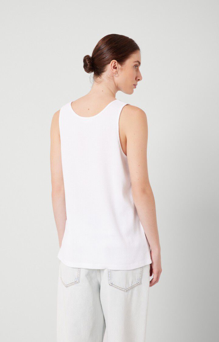 American Vintage Débardeur Femme Ropindale - BLANC 0 Sans Manches Blanc - E22B