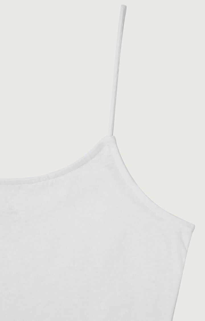 American Vintage Débardeur Femme Seyes - BLANC Fines Bretelles Blanc - E23B