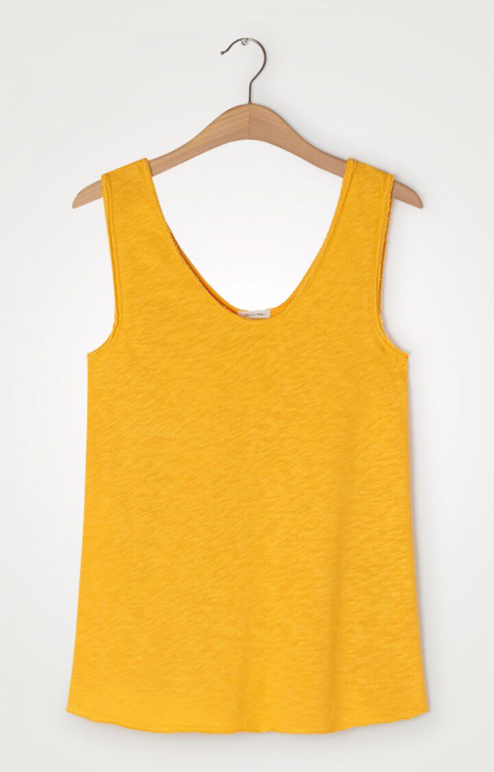 american vintage Debardeur femme Sonoma - ACACIA VINTAGE Sans manches Jaune - E21