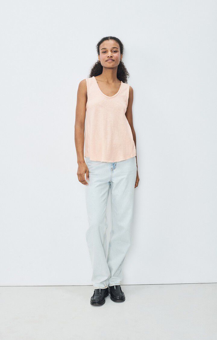 American Vintage Débardeur Femme Sonoma - BISCUIT VINTAGE 0 Sans Manches Beige - E25