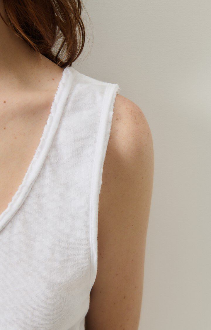 American Vintage Débardeur Femme Sonoma - BLANC 0 Sans Manches Blanc - E25