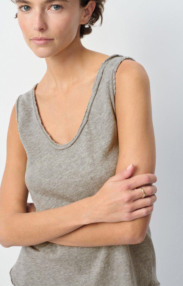 American Vintage Débardeur Femme Sonoma - GRIS CHINE 0 Sans Manches Gris - E25