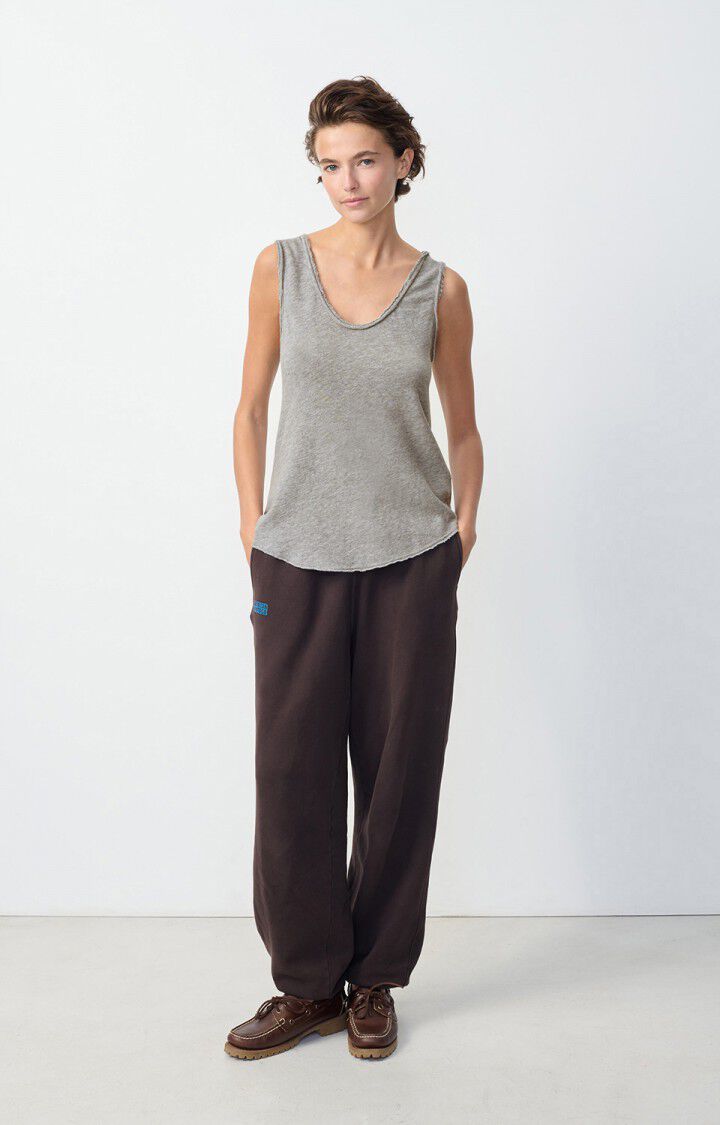 American Vintage Débardeur Femme Sonoma - GRIS CHINE 0 Sans Manches Gris - E25