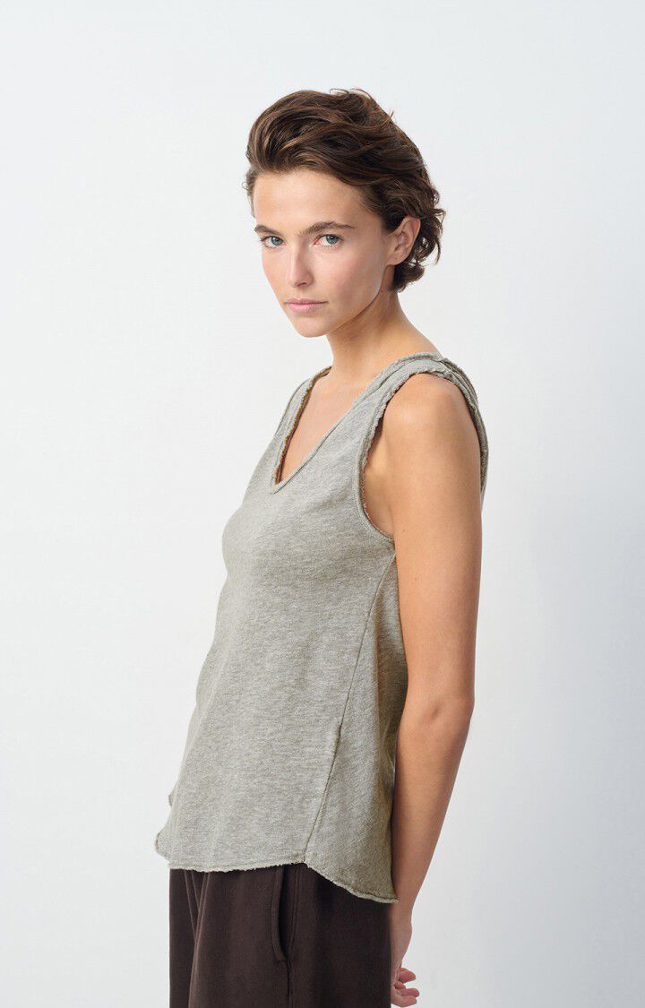 American Vintage Débardeur Femme Sonoma - GRIS CHINE 0 Sans Manches Gris - E25