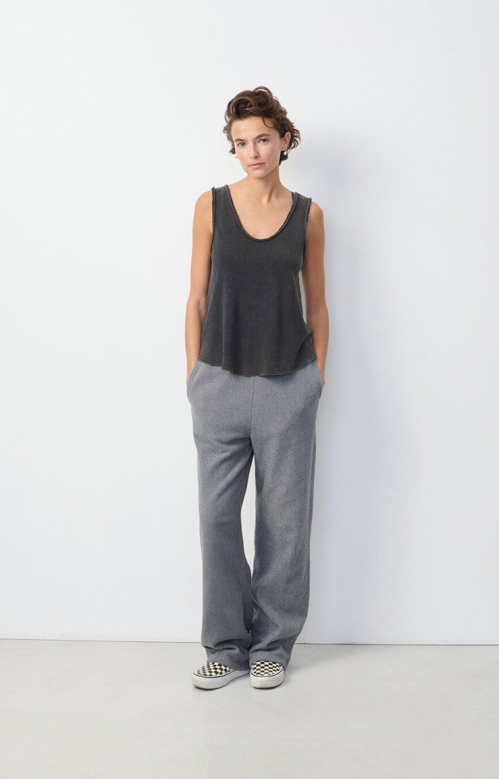 American Vintage Débardeur Femme Sonoma - NOIR VINTAGE 0 Sans Manches Noir - E25