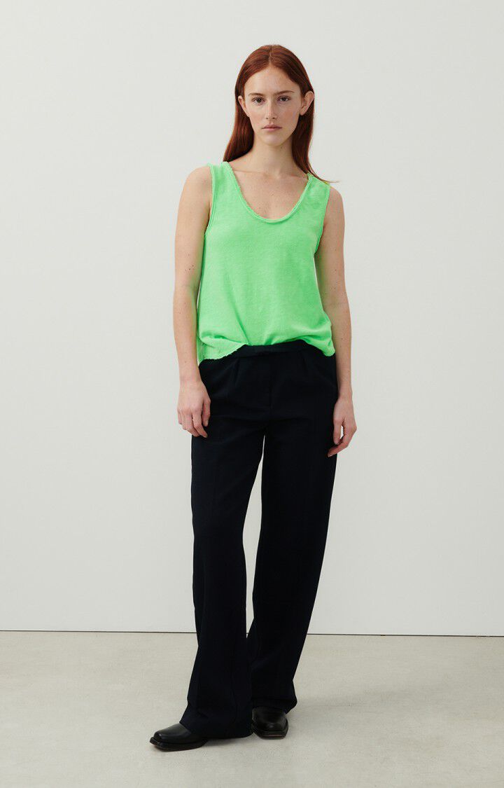 American Vintage Débardeur Femme Sonoma - PERRUCHE FLUO 0 Sans Manches Vert - E24