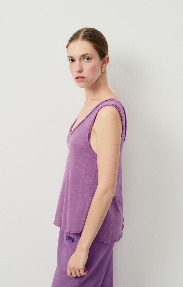 american vintage Débardeur femme Sonoma - ROSE INDIEN VINTAGE 0 Sans manches Violet - H24