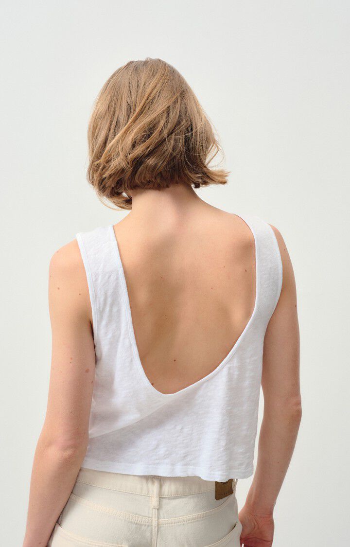 American Vintage Débardeur Femme Sully - BLANC 0 Sans Manches Blanc - E24