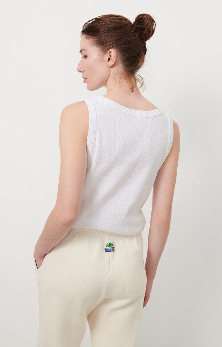 American Vintage Débardeur Femme Toledo - BLANC Sans Manches Blanc - E23B