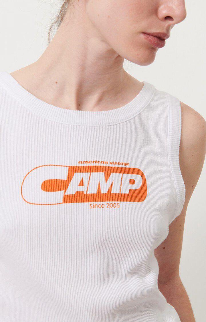 American Vintage Débardeur Femme Toledo - BLANC Sans Manches Blanc - E23B