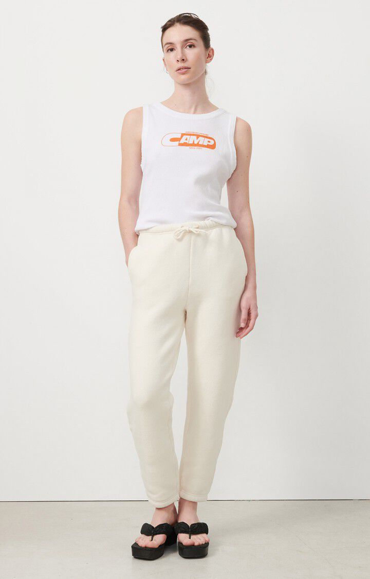 American Vintage Débardeur Femme Toledo - BLANC Sans Manches Blanc - E23B