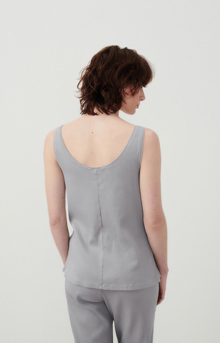 American Vintage Débardeur Femme Tyxibay - GRIS VINTAGE 0 Sans Manches Gris - E24