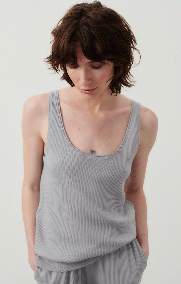 american vintage Débardeur femme Tyxibay - GRIS VINTAGE 0 Sans manches Gris - E24