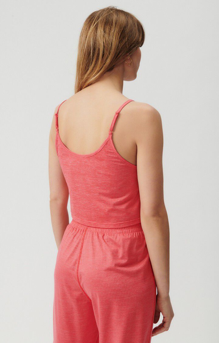 American Vintage Débardeur Femme Vamy - FRAISIER 0 Fines Bretelles Rose - E23