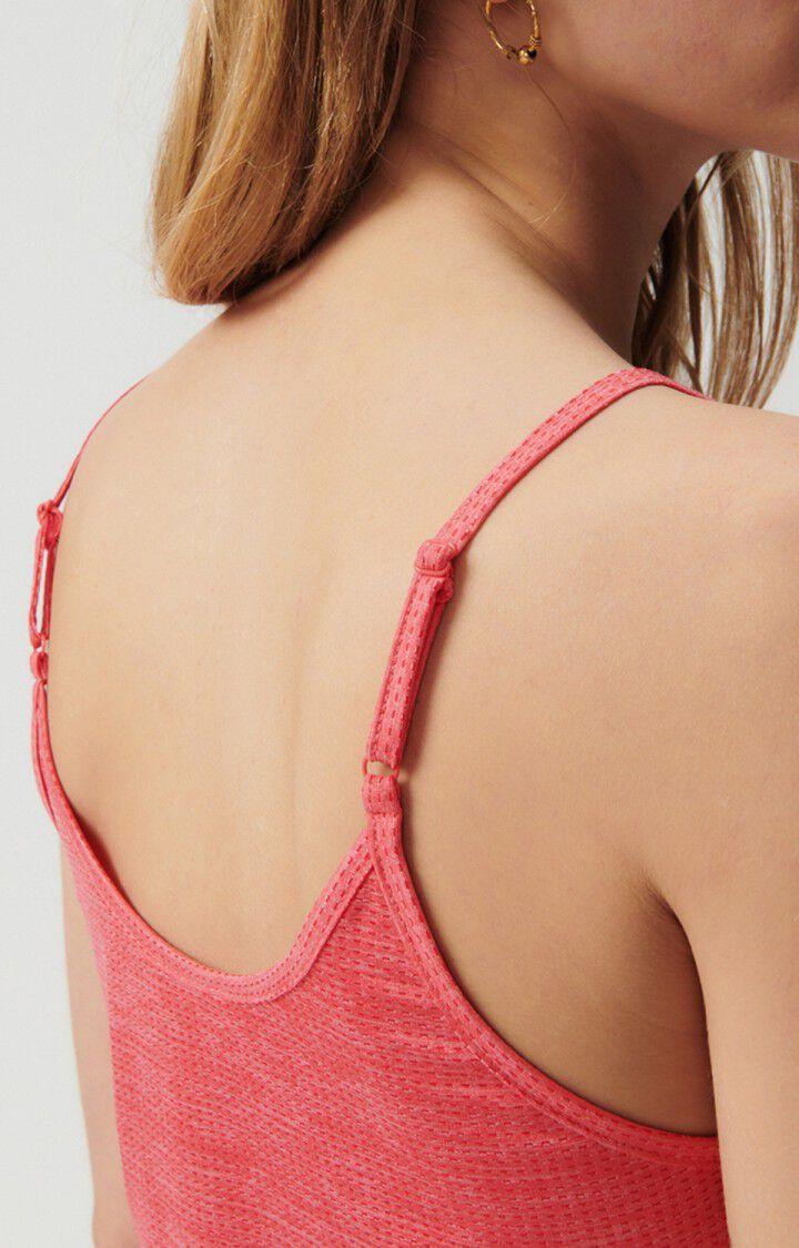 American Vintage Débardeur Femme Vamy - FRAISIER 0 Fines Bretelles Rose - E23
