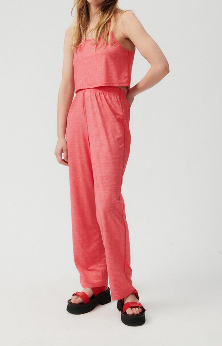 American Vintage Débardeur Femme Vamy - FRAISIER 0 Fines Bretelles Rose - E23