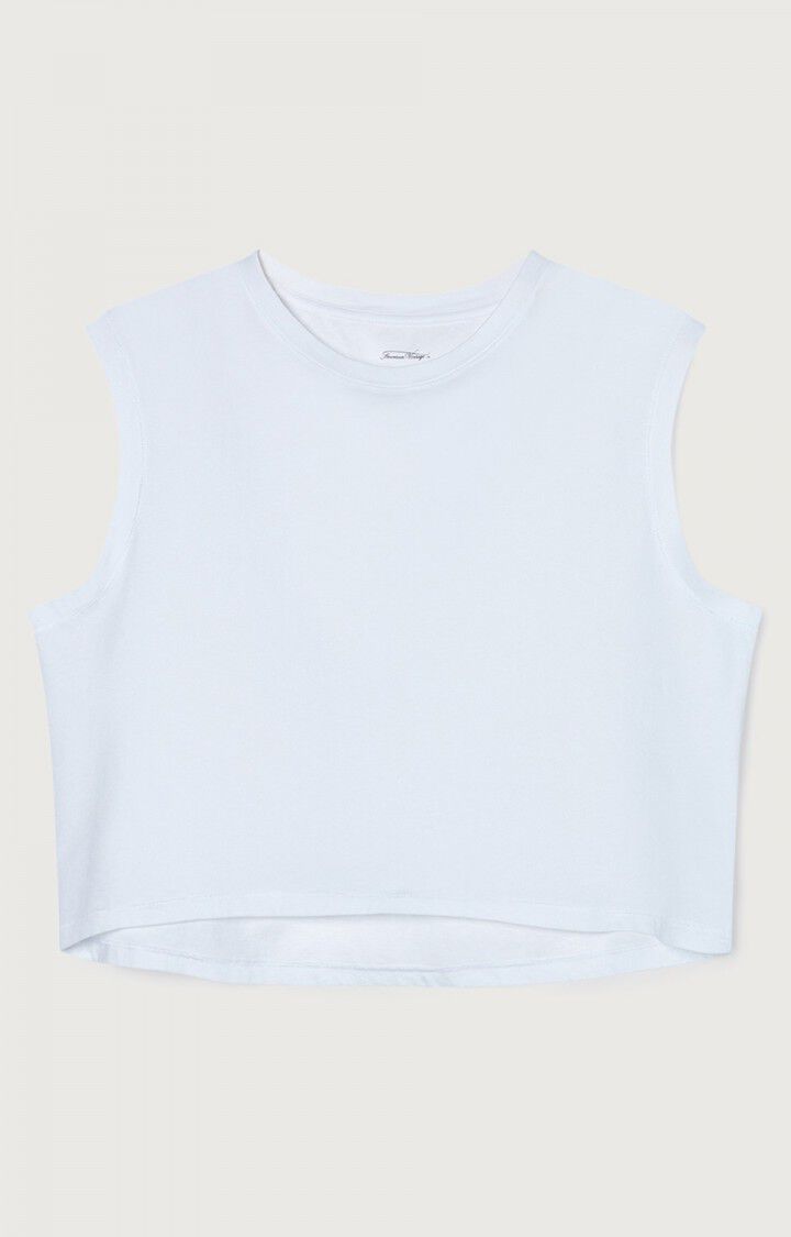 american vintage Débardeur femme Vegiflower - BLANC 0 Sans manches Blanc - H24