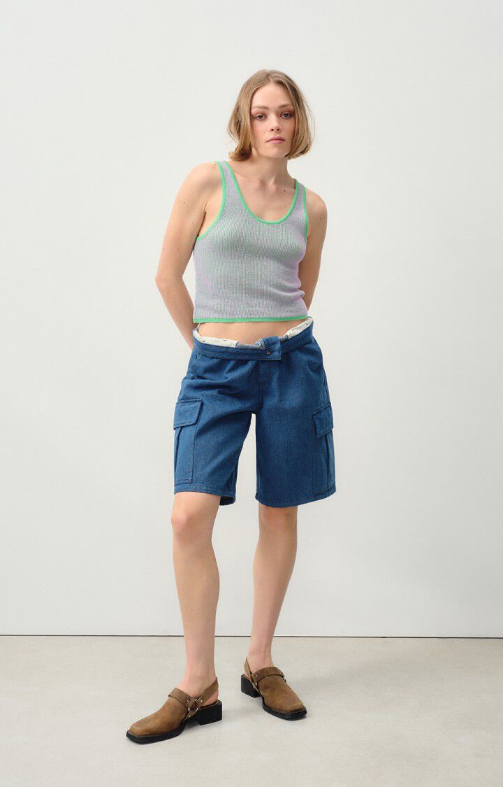 American Vintage Débardeur Femme Yogo - MINT ET PARME Sans Manches Vert - E24