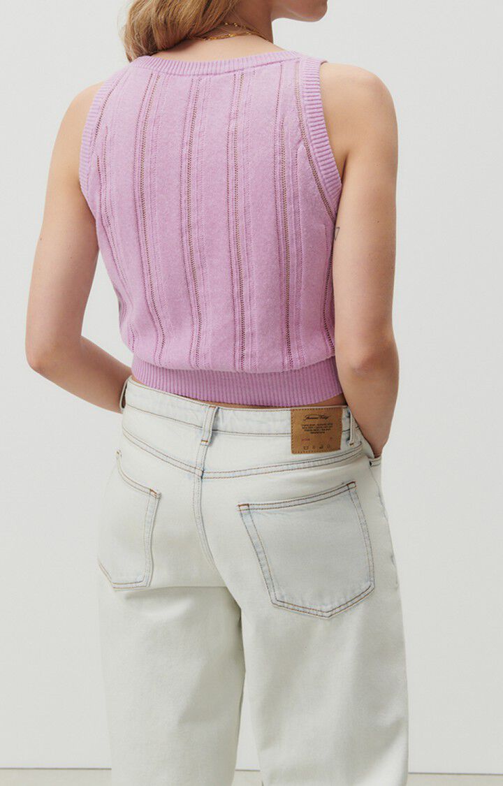 American Vintage Débardeur Femme Yogo - PARME 0 Sans Manches Violet - E23