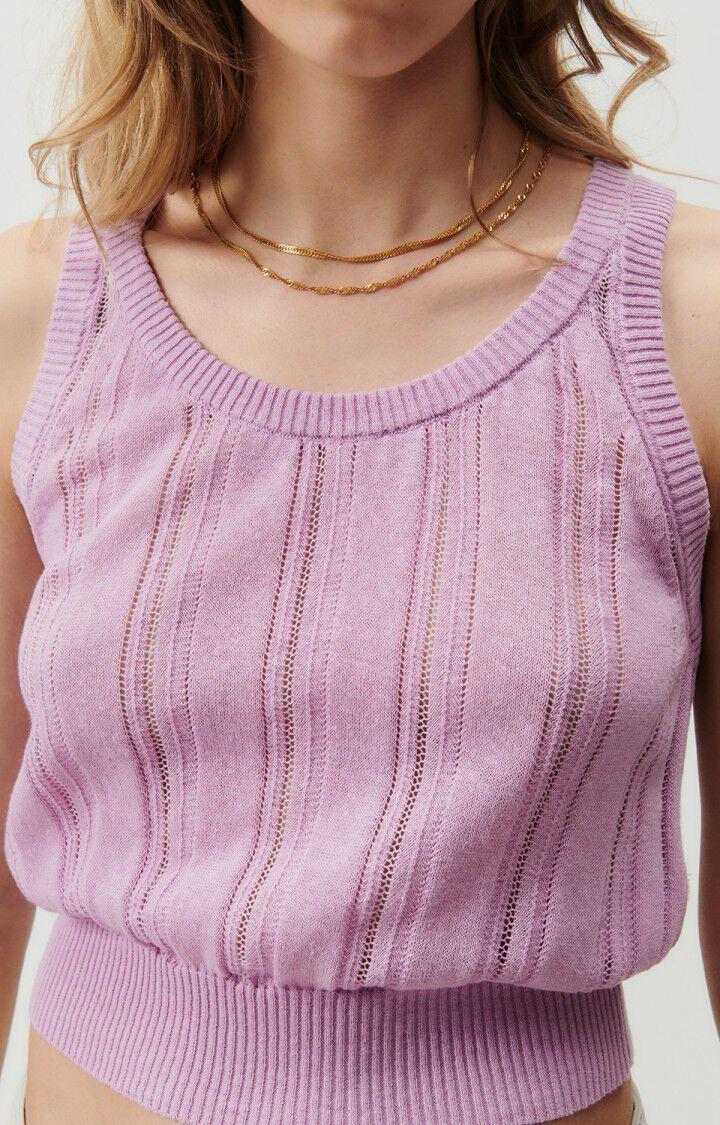 American Vintage Débardeur Femme Yogo - PARME 0 Sans Manches Violet - E23
