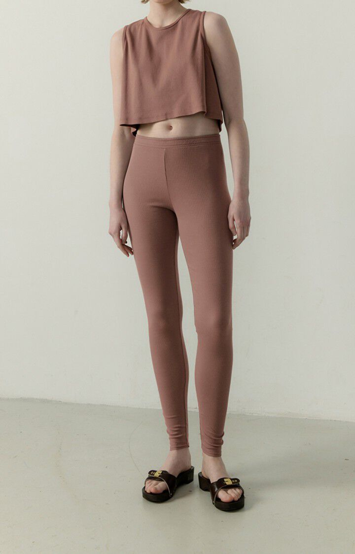 American Vintage Débardeur Femme Zelym - DATTE VINTAGE 0 Sans Manches Marron - E23