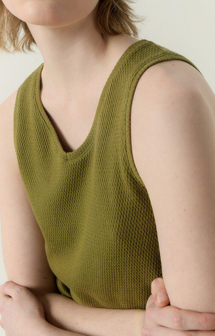 American Vintage Débardeur Femme Zymy - THYM 0 Sans Manches Vert - E23