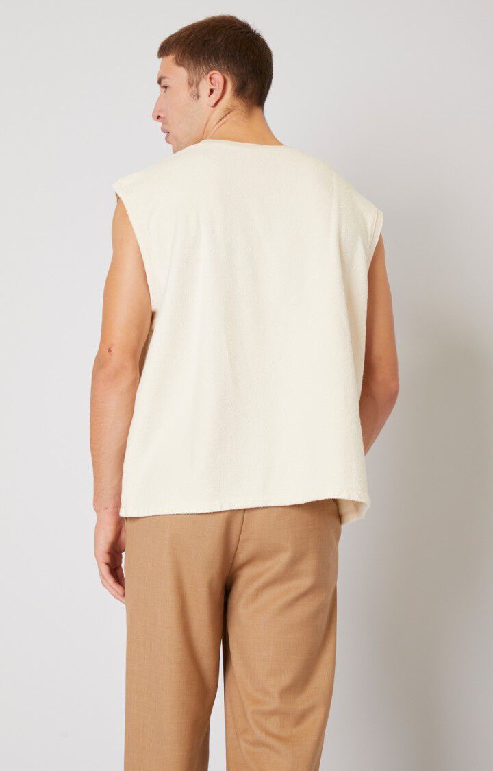 American Vintage Débardeur Homme Bobypark - ECRU Sans Manches Beige - E22