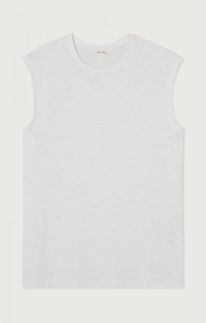 American Vintage Débardeur Homme Bysapick - BLANC 0 Sans Manches Blanc - E23