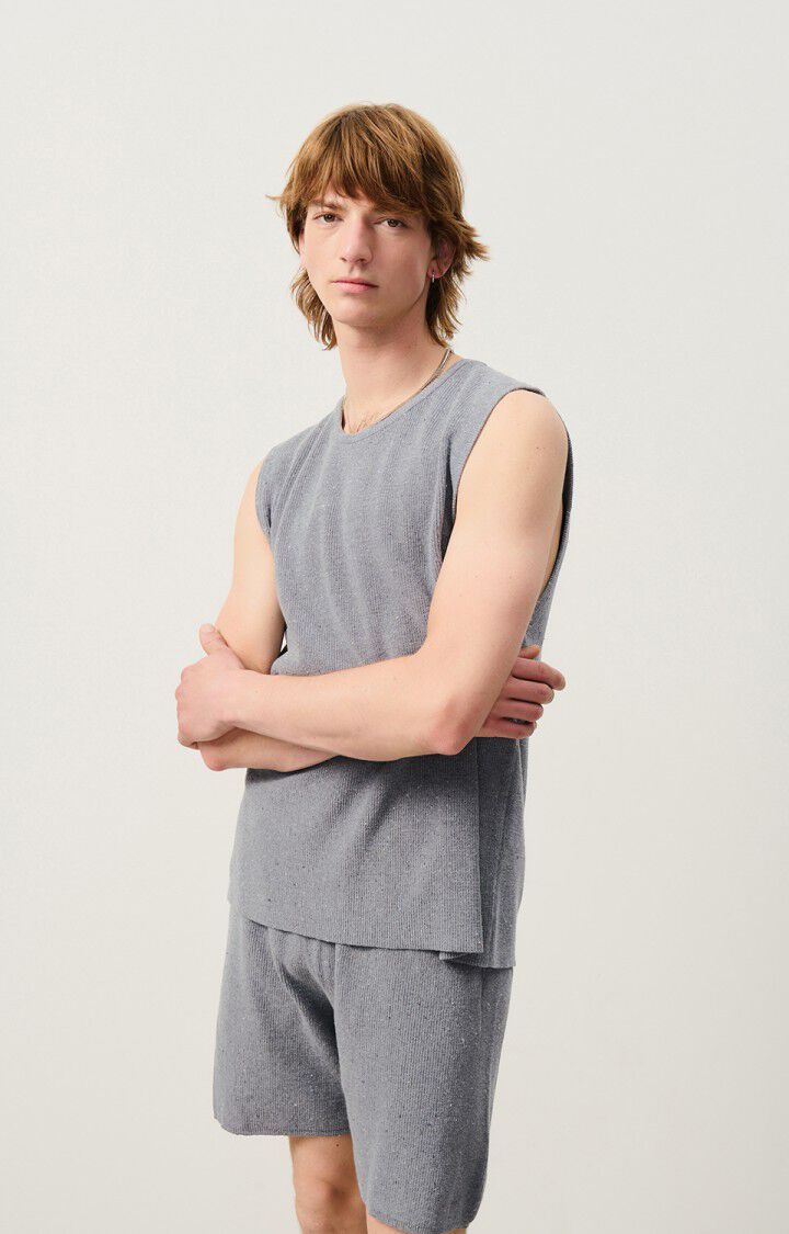 american vintage Débardeur homme Dozborow - CONSTELLATION CHINE 0 Sans manches Gris - E24