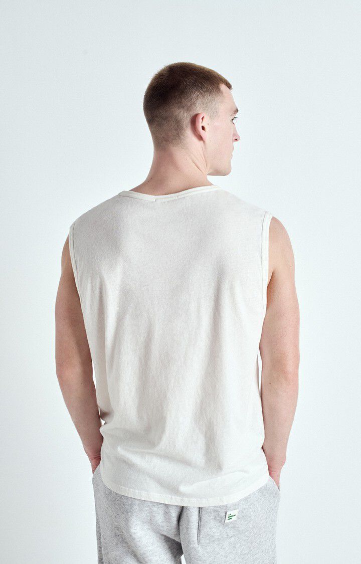 American Vintage Débardeur Homme Gamipy - BLANC 0 Sans Manches Blanc - E25