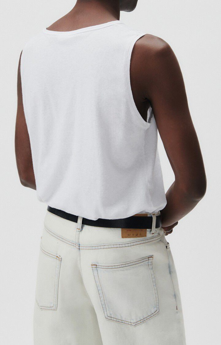 American Vintage Débardeur Homme Lopintale - BLANC 0 Sans Manches Blanc - E23