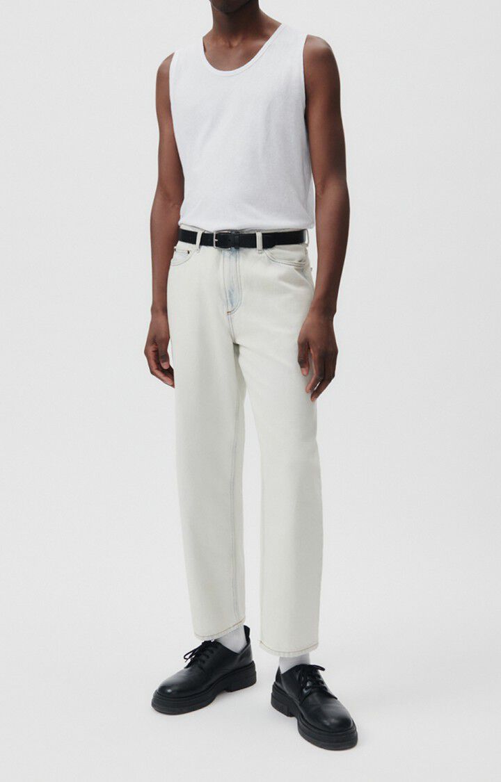 american vintage Débardeur homme Lopintale - BLANC 0 Sans manches Blanc - E23