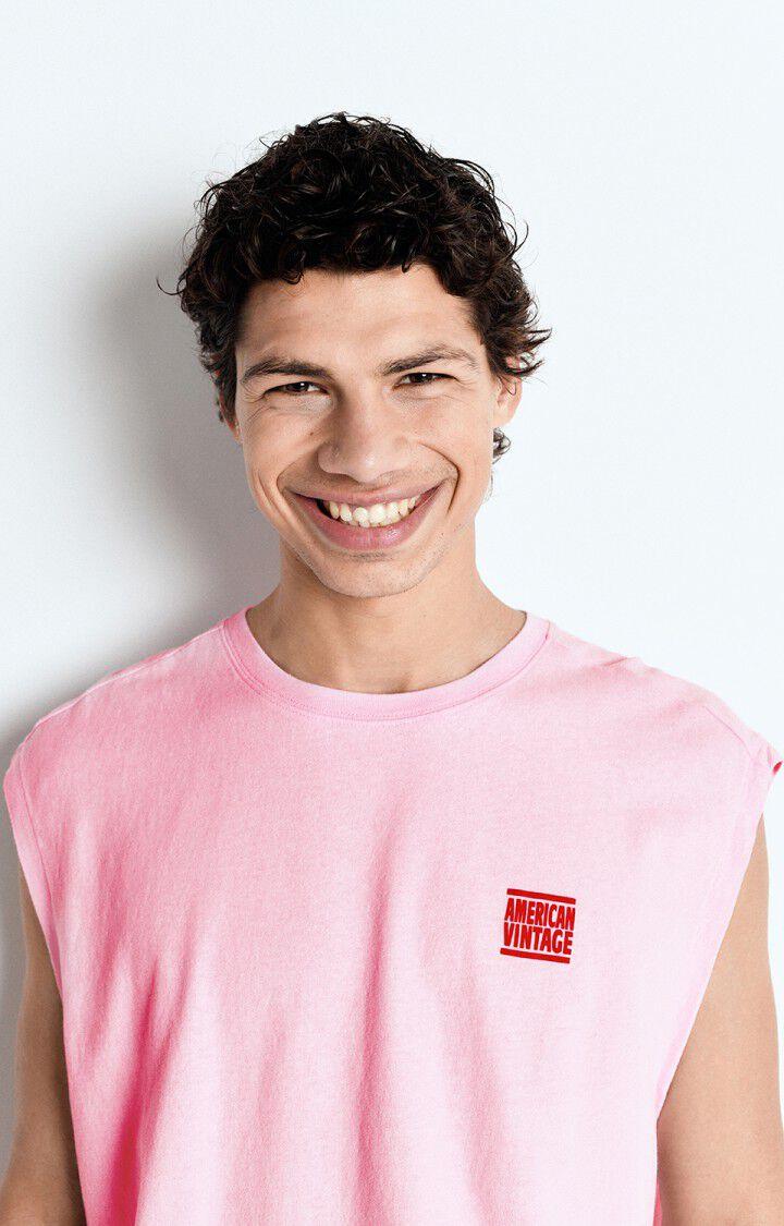 American Vintage Débardeur Homme Ykobow - GUIMAUVE Sans Manches Rose - E25