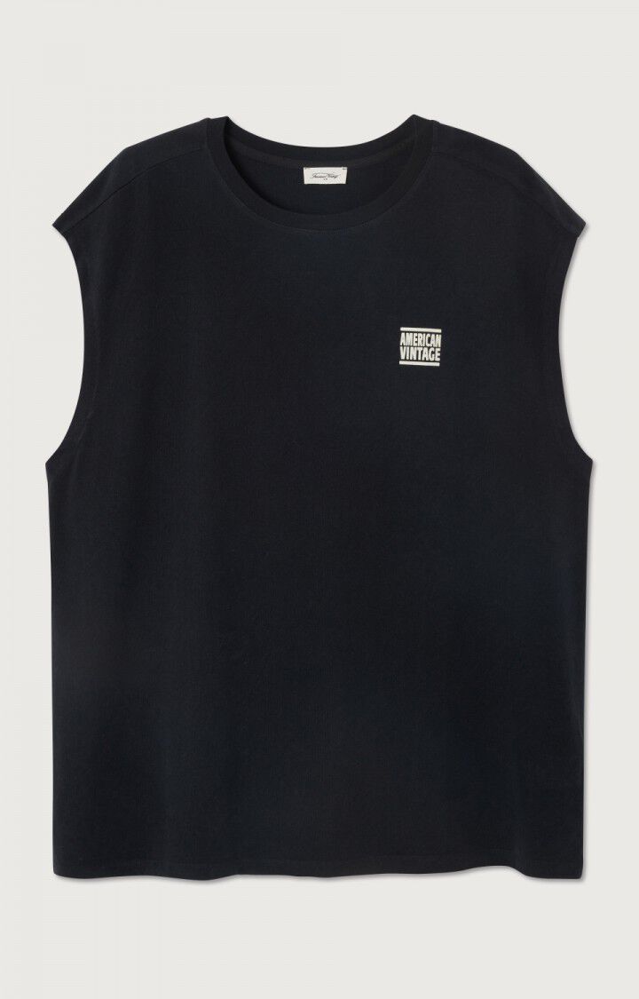 American Vintage Débardeur Homme Ykobow - TENEBRE Sans Manches Noir - E25