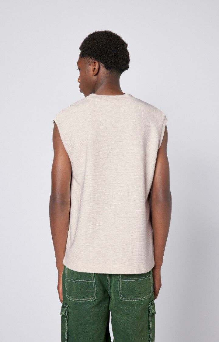 American Vintage Débardeur Homme Zaotown - ECRU 0 Sans Manches Beige - E23