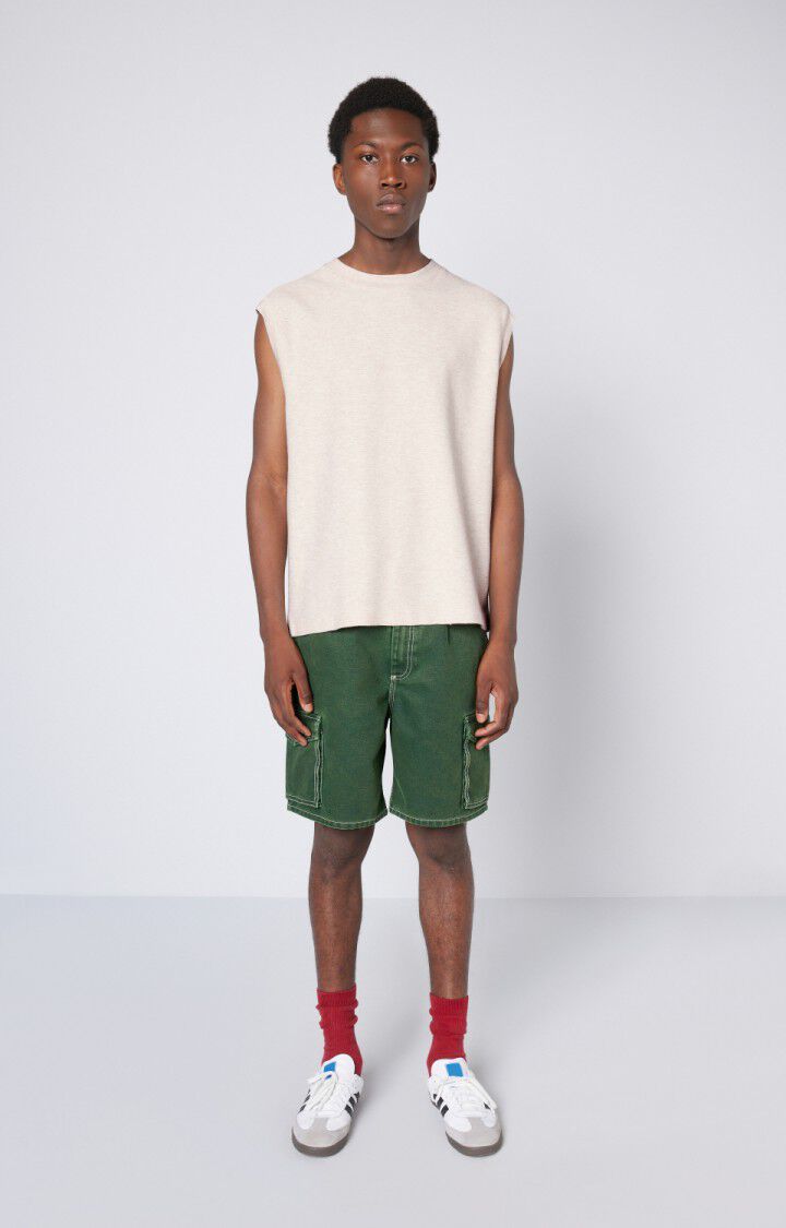 American Vintage Débardeur Homme Zaotown - ECRU 0 Sans Manches Beige - E23