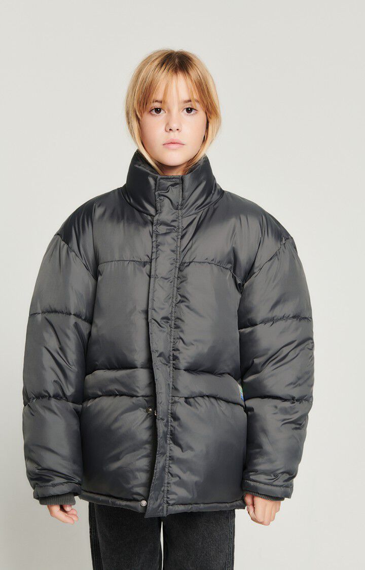 american vintage Doudoune enfant Zidibay - ARDOISE 34 Manches longues Gris - H23
