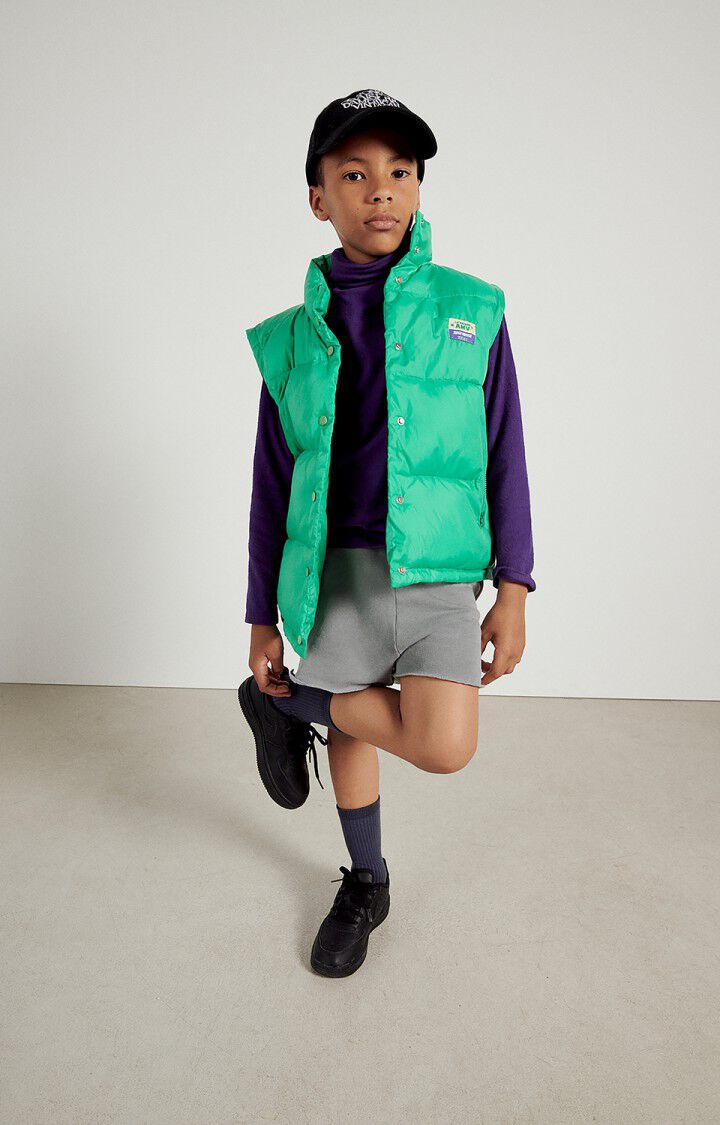 American Vintage Doudoune Enfant Zidibay - EMERAUDE 0 Sans Manches Vert - H23