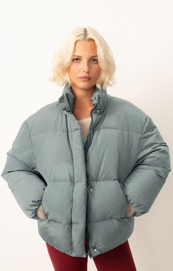 american vintage Doudoune femme Ifabay - CENDRE 57 Manches longues Gris - H24