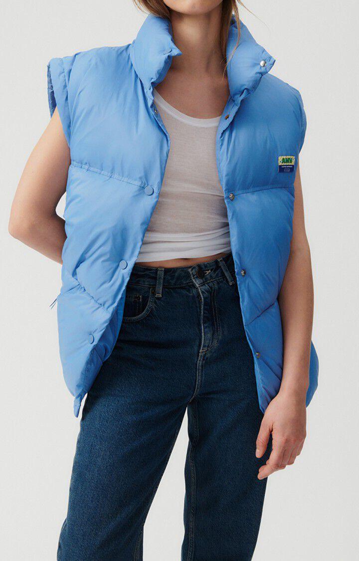 american vintage Doudoune femme Kolbay - AQUA 0 Sans manches Bleu - E23
