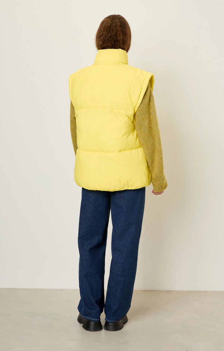 American Vintage Doudoune Femme Kolbay - BEURRE 0 Sans Manches Jaune - E23