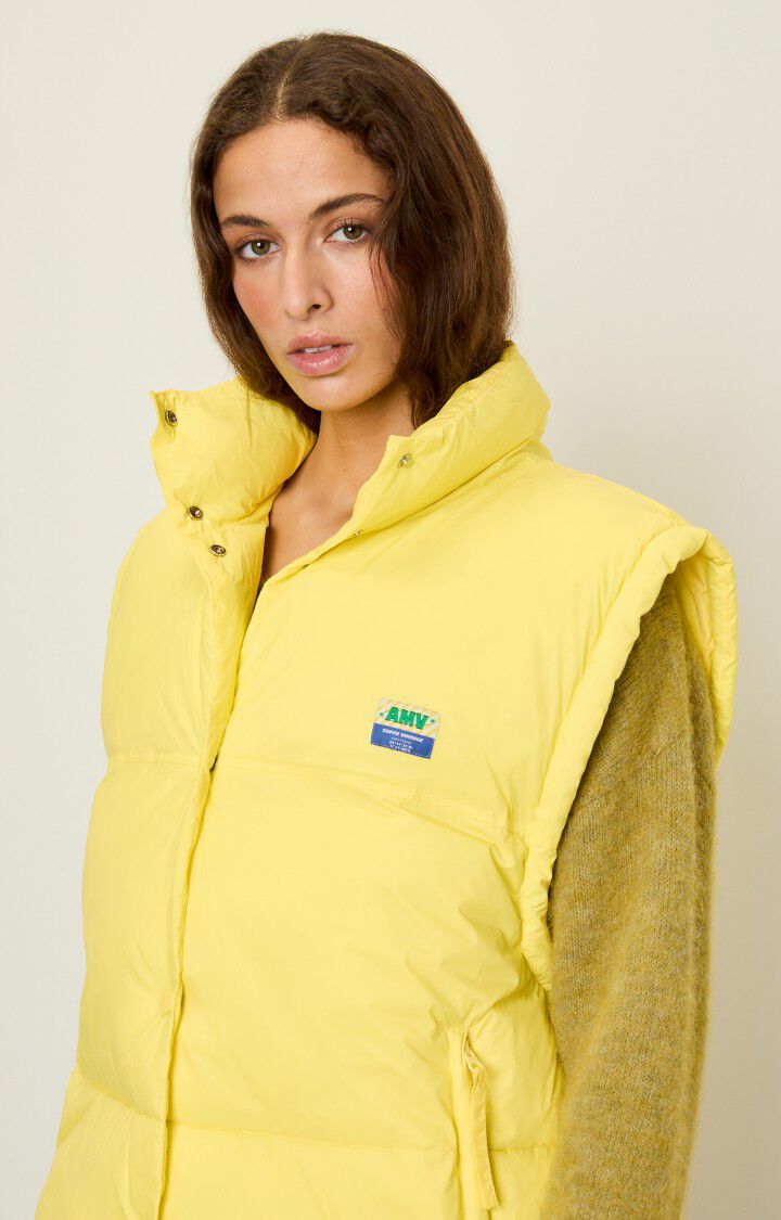 American Vintage Doudoune Femme Kolbay - BEURRE 0 Sans Manches Jaune - E23