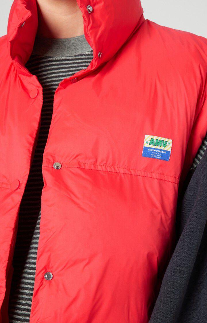 American Vintage Doudoune Femme Kolbay - FRAMBOISINE Sans Manches Rouge - H22