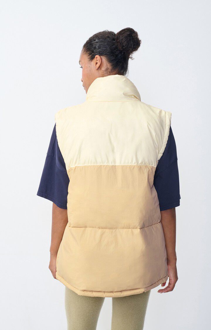 American Vintage Doudoune Femme Zotcity - CREME 0 Sans Manches Beige - H23